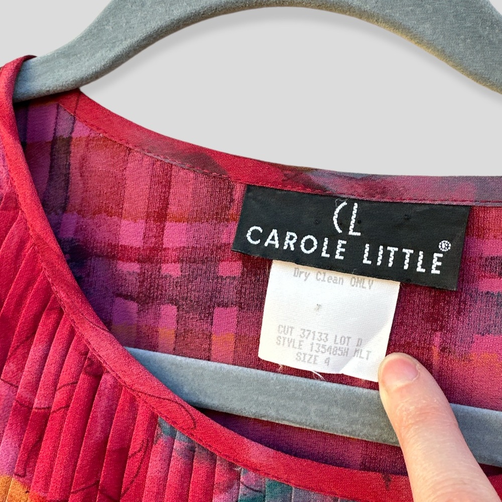 Carole Little Pleated Blouse - Picture 2 of 4